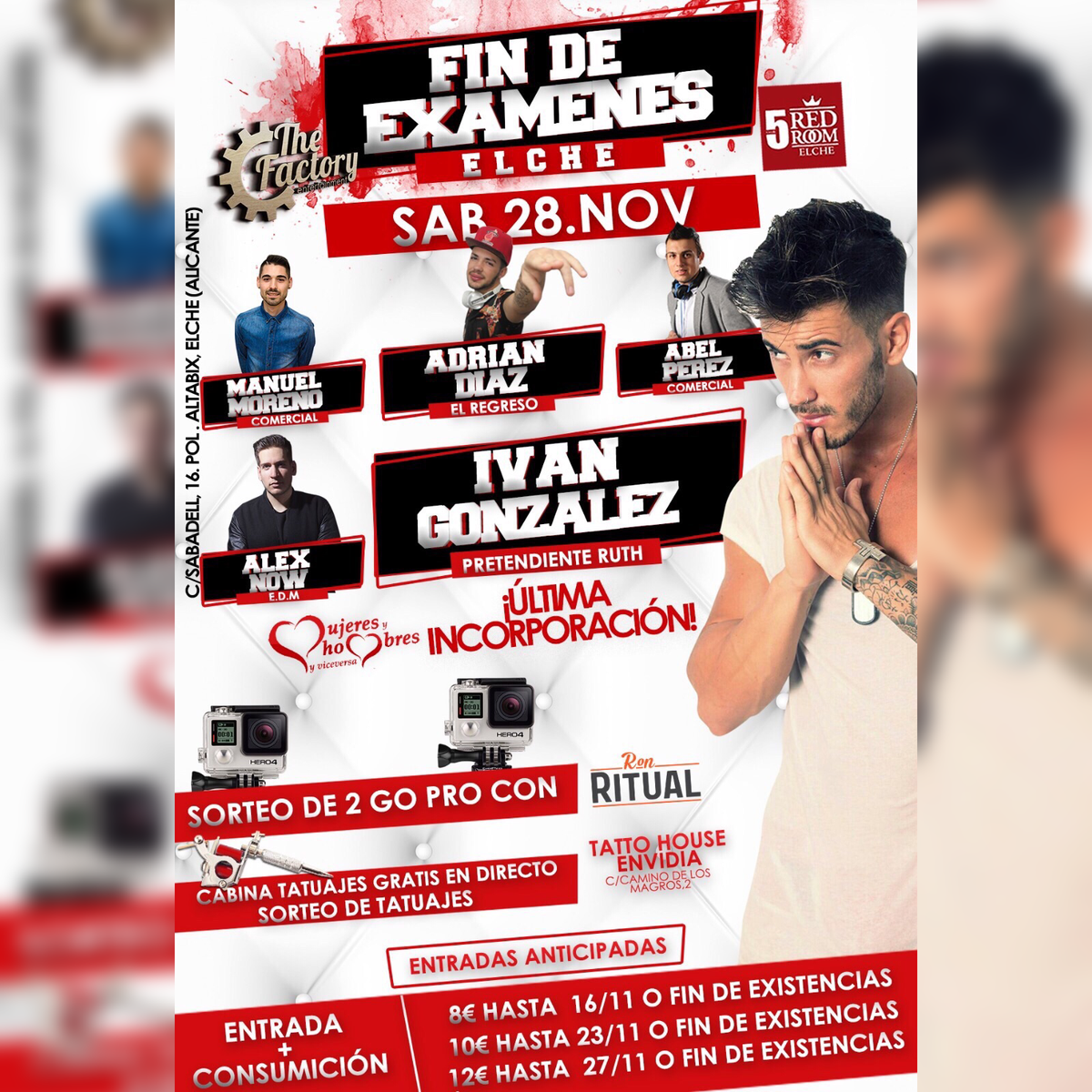 EnjoyFiesta's tweet photo. // BUENOS DIAS //
#FinDeExamenes 
De la mano de los amigos @TheFactoryEnt 
ESTE SABADO EN @EnjoyElche https://t.co/V7JC7xOVX4