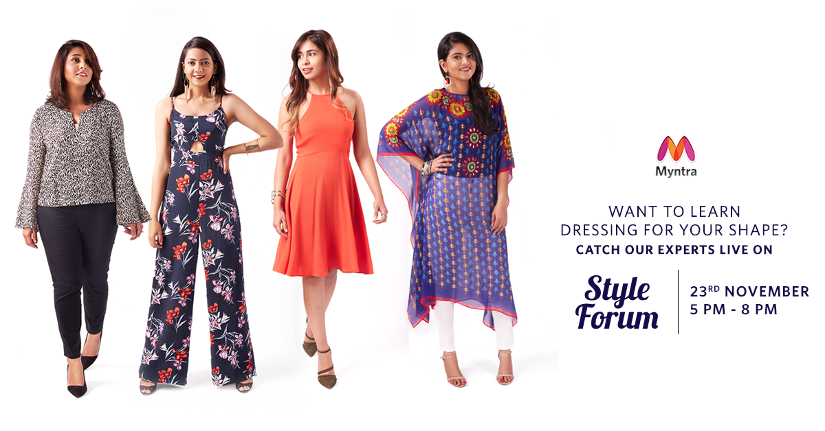 myntra's tweet photo. Move over S/M/L/XL! Always #ShopByShape! Catch our experts today from 5-8 pm live on the app:https://t.co/sxHfiFkQcN https://t.co/Y3VpJSyzGI