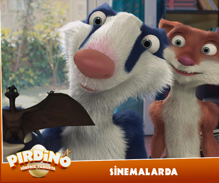 pirdinofilm's tweet photo. Sansar ve Porsuk, Pırdino için elinden geleni yapıyor. Sinemada #Pırdino ile buluş, sen de onu mutlu et! :) https://t.co/t8j6S5FpCB