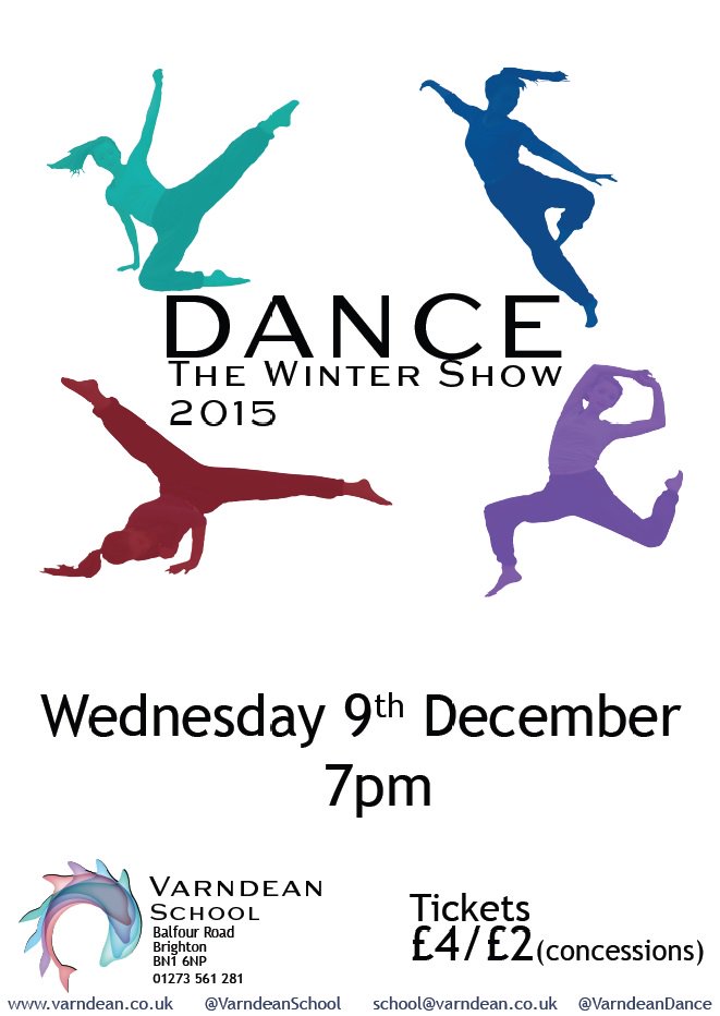 VarndeanDance's tweet photo. Winter Dance Show. Showcasing KS3 &amp; GCSE work, extra curricular company work and guest performances @VarndeanSchool https://t.co/Nf47Ko9HSD