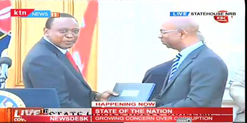 StandardKenya's tweet photo. Watch President Uhuru's State of the Nation address live now on @KTNNews. Stream live via https://t.co/eLNN3iA4GS https://t.co/S9Blpo0M9P