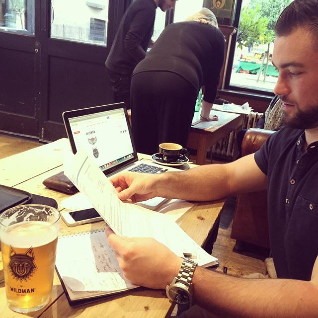 Wolfpack_Lager's tweet photo. Tough day at the office for our mate Scott. How's yours going? #Monday #craftbeer https://t.co/2Wp5iF1TR4