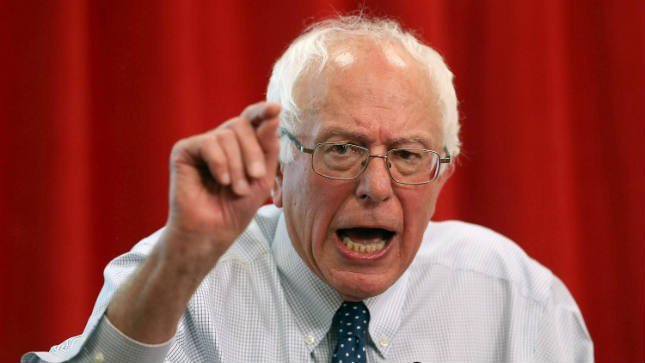 thehill's tweet photo. Sanders: "To hell with the fossil fuel industry" https://t.co/cWYi7o0Cxs https://t.co/23tDZHm0Hh