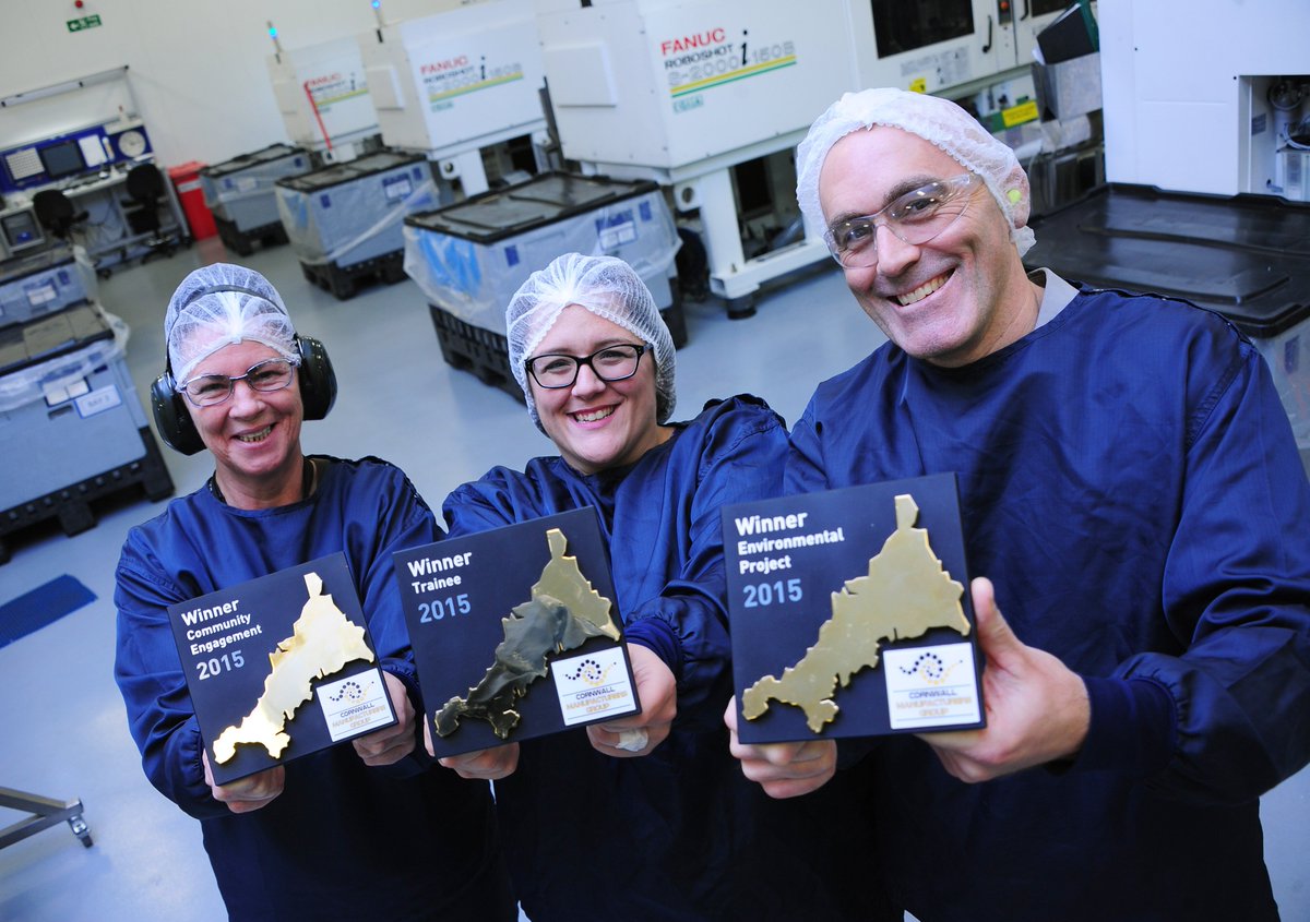 OliVergnault's tweet photo. St Austell firm Polymermedics in Cornwall Manufacturing Awards hat-trick win https://t.co/fSHHklxEt8 @cmg_awards2015 https://t.co/kniR45SlVf