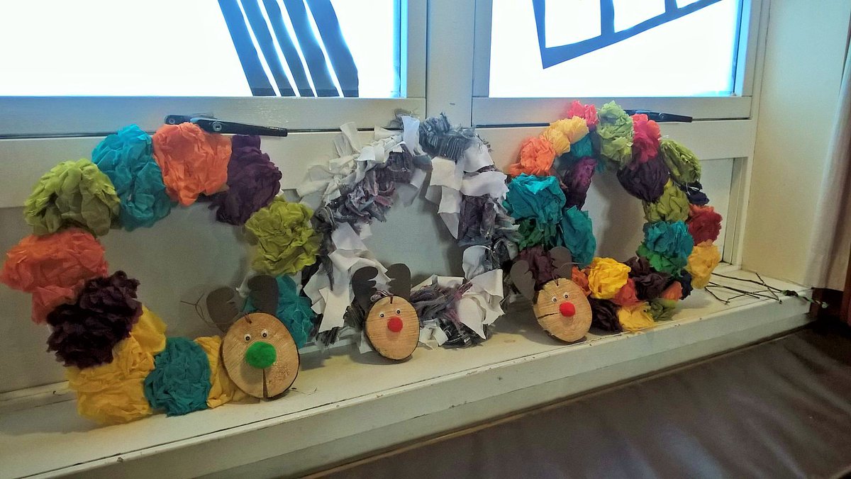 Cheery Christmas decorations made and sold by S3 Social Enterprise class <a href="/UllapoolHS/">Ullapool High School</a>. Good work!