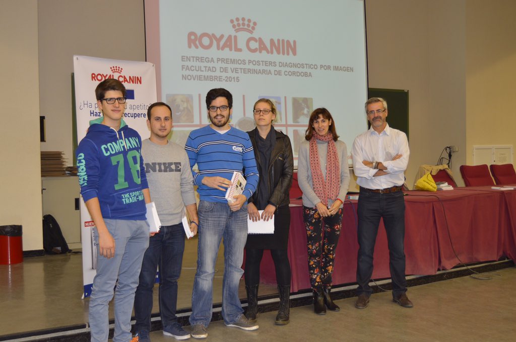 VeterinariaUCO's tweet photo. Premios Mejores Posters de alumnos de Diagnóstico por imagen de Veterinaria 15-16 Gracias a @RoyalCanin
@CEVCordoba https://t.co/GCoM0meTrf