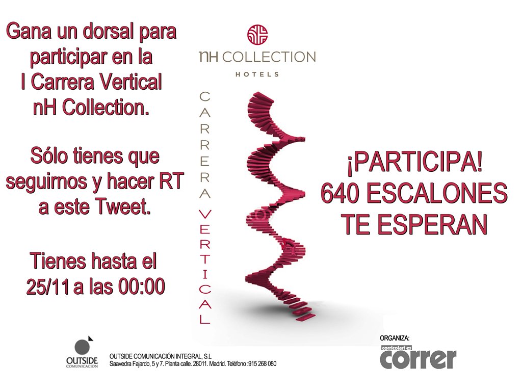 RevistaCorrer's tweet photo. Sorteamos 2 dorsales para la I Carrera Vertical nH Collection
https://t.co/CSHjrCzi0F
Síguenos y haz RT del tuit. https://t.co/l8vYiLuVMV