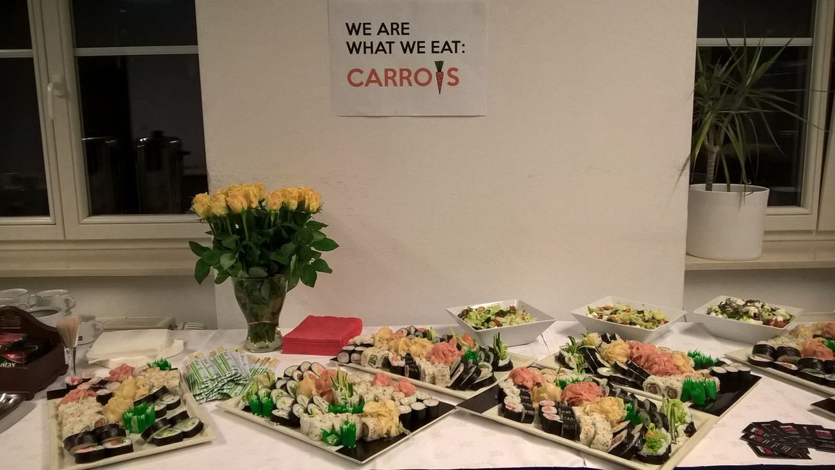 ggcarrots's tweet photo. We are what we #eat - not only #carrots as it seems :D #PyCodeCarrots, Oishii Sushi & John-Lemon #Warszawa https://t.co/yeovQD0TzV
