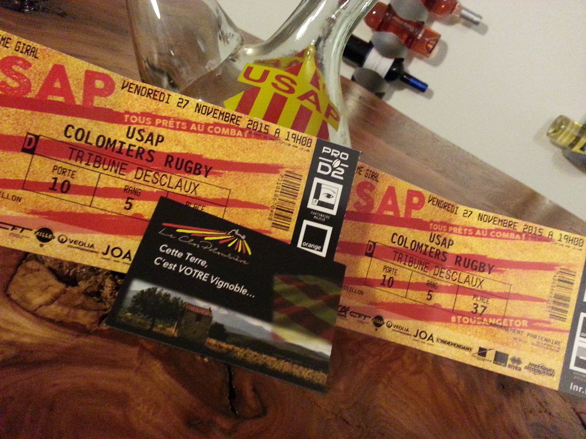JEU CONCOURS leclospalombiere.com
Gagnez 2 places  match de PROD2 USAP/COLOMIERS.
Il vous suffit de retweeter.