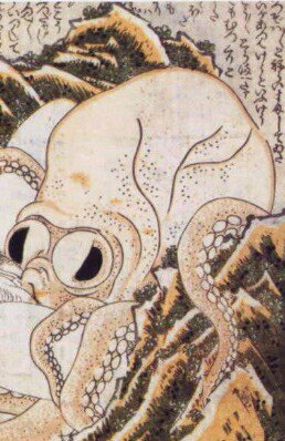 春画 海女に絡むタコはメスだった しかもこの 百合エロ 吸盤プレイ物に添えられたセリフが生々しすぎる件 Togetter