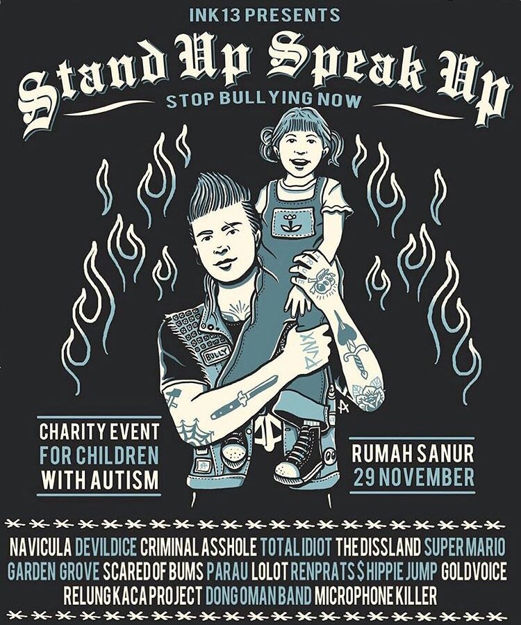 BOBBYBIKUL (@bobbybikul) on Twitter photo SPEAK UP STAND UP -stop bullying now- A charity event for children with Autism. 29 November 2015 di <a href="/rumahsanur/">Rumah Sanur Creative Hub</a>. SPEAK UP STAND UP -stop bullying now- A charity event for children with Autism. 29 November 2015 di <a href="/rumahsanur/">Rumah Sanur Creative Hub</a>.