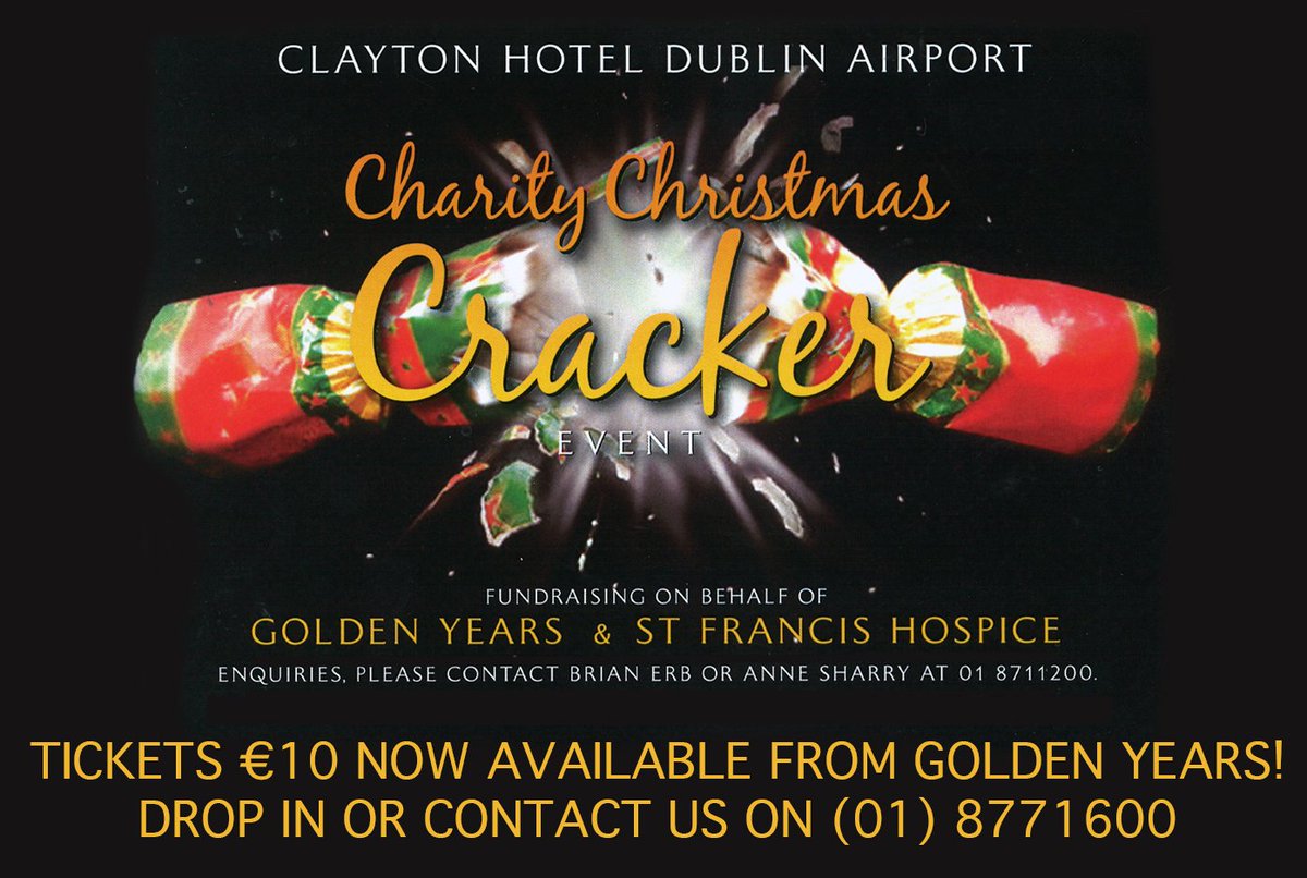 DarndaleBelcamp's tweet photo. You are invited to the Clayton Charity Christmas Cracker Event! Tickets only €10 check out: https://t.co/IDDl6bm0S3 https://t.co/eQQ44Allid