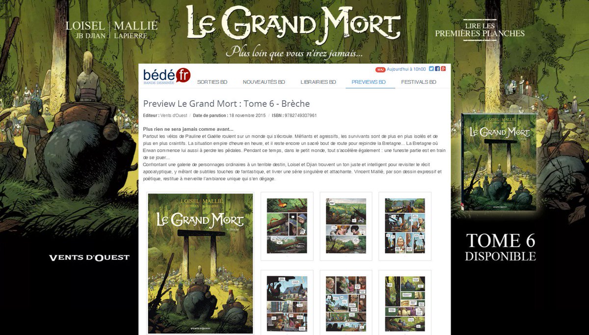 bedefr's tweet photo. Preview #BD de 10 planches pour "Le Grand Mort T6 - Brèche" aux éditions @GlenatBD : https://t.co/WwqC9cNgsx https://t.co/C9cIFGggeH