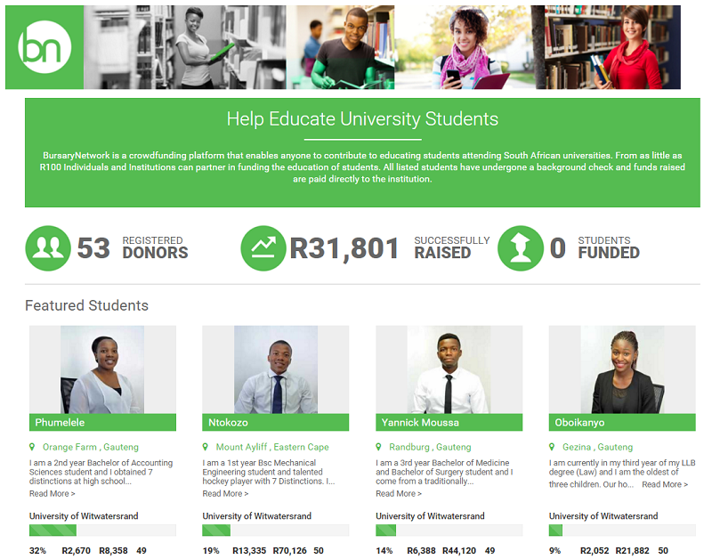 Radio702's tweet photo. [ICYMI] A platform for students find #crowdfunding for higher education: https://t.co/KmloclDNOn 
#FeesMustFall https://t.co/yjcAzwJGpj