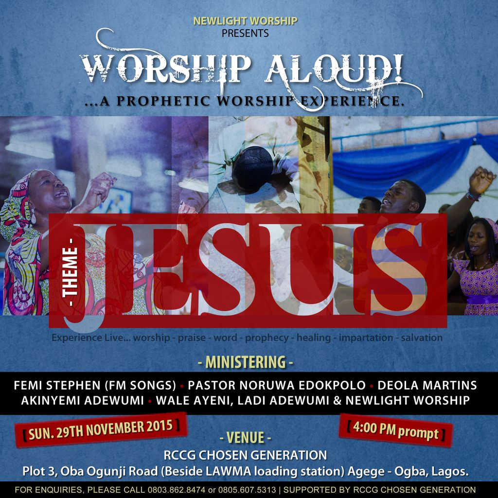 ladiadewumi's tweet image. #WorshipAloud2015 #29thNov. Make it a date with #JESUS 6 days to go!