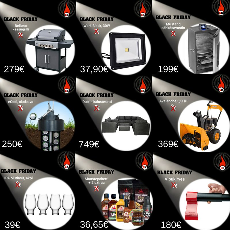 Black Friday on nyt! Nämä yhdeksän tuotetta ovat tarjouksessa osoitteessa: bit.ly/1T9Hwau #tarjous