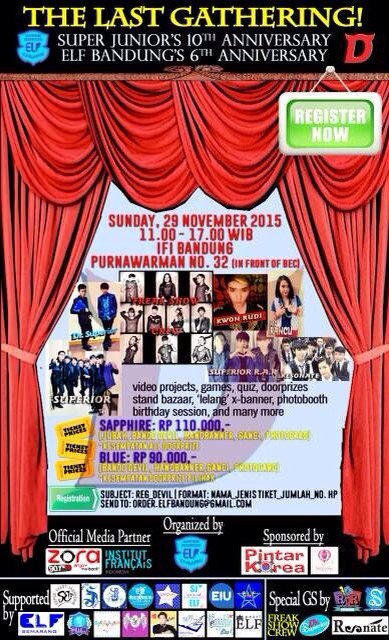 SuperELF_BEKASI's tweet photo. DEVIL GATHERING by @ELF_bandung.
291115 at IFI Bandung.
Q&amp;A: https://t.co/EsHUiMifja
YOU'LL NOT REGRET IT! https://t.co/dYWE4EOctd