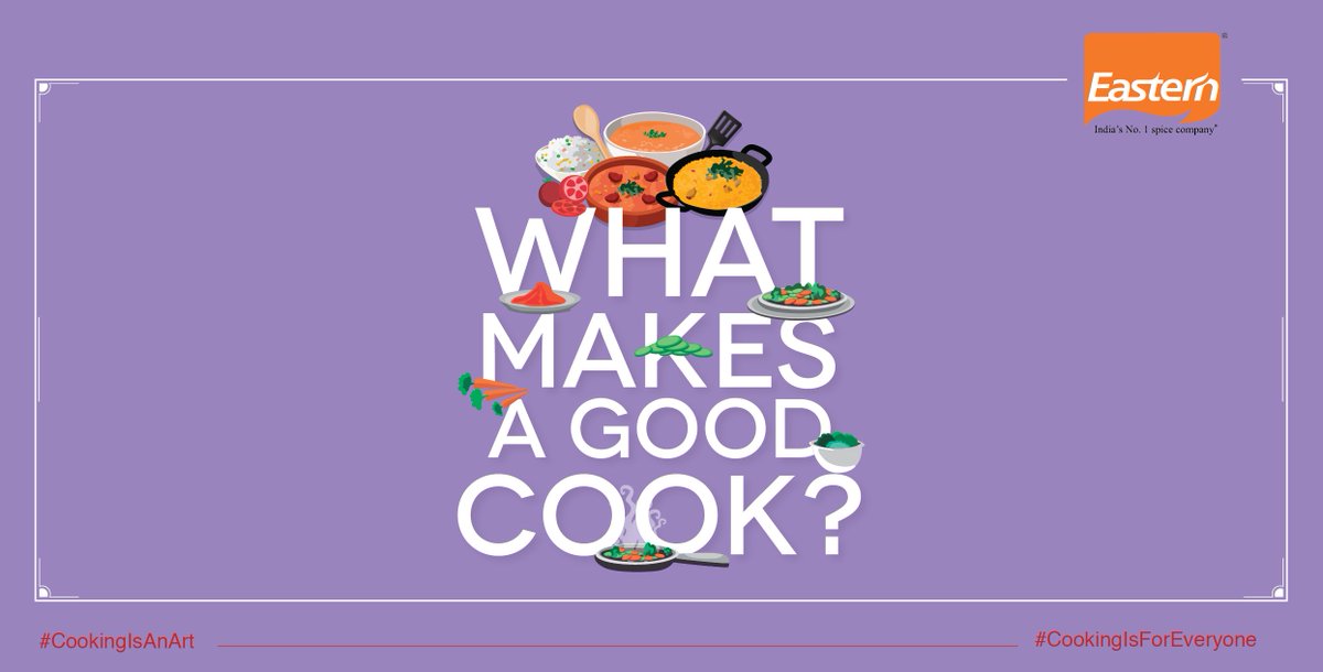 eastern_in's tweet photo. Tell us the skills/abilities one need to have to be a good cook
#CookingIsAnArt
#CookingIsForEveryone #contest https://t.co/7ZEBXxQk6n