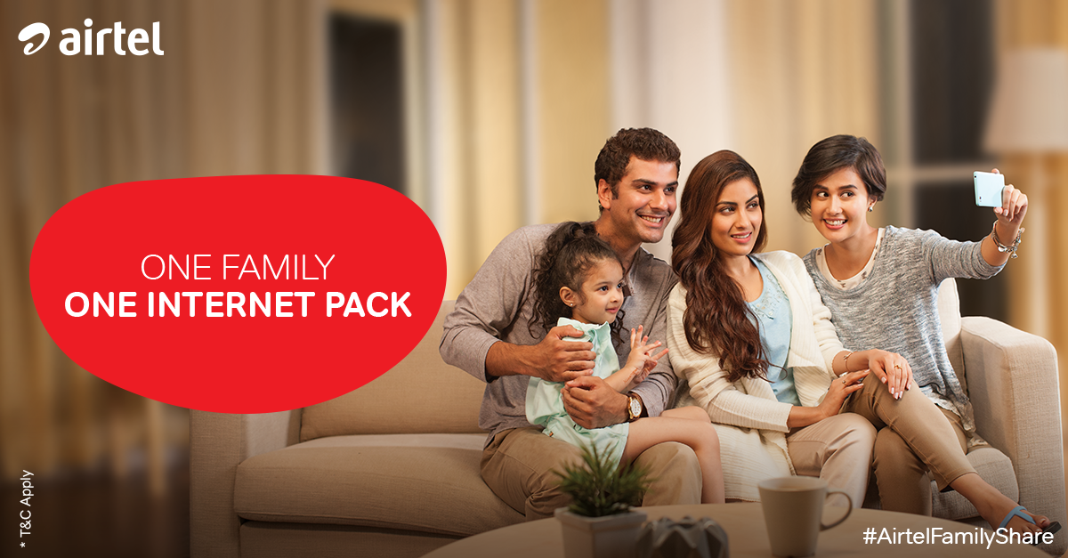 airtelindia's tweet photo. Now share your internet pack with up to 4 members &amp; save on your data expenses. Get https://t.co/h5Q28GGZ77 https://t.co/nKsIspWo13