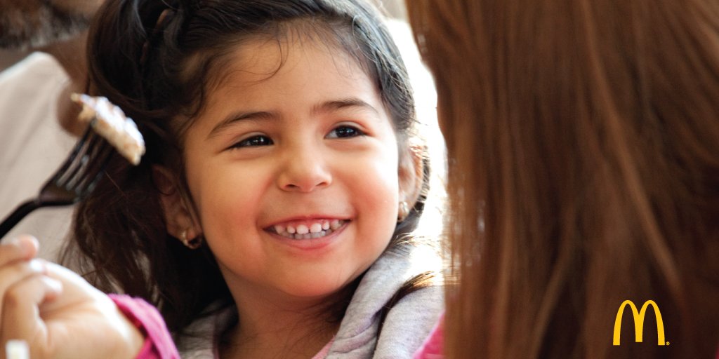 Monday's with Mom at McD's? Now that's worth a smile or two!