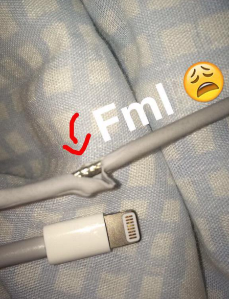 BuzzFeed's tweet photo. 2016 needs to be the year that Apple fixes its goddamn chargers https://t.co/oRf23ebXZw https://t.co/nEjE88fQ4D