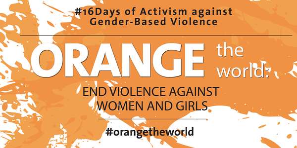 UN's tweet photo. Wednesday is Intl Day to End Violence against Women! All info: https://t.co/Yc42rAzNr0 #16days #orangetheworld https://t.co/II1QAOOHFE