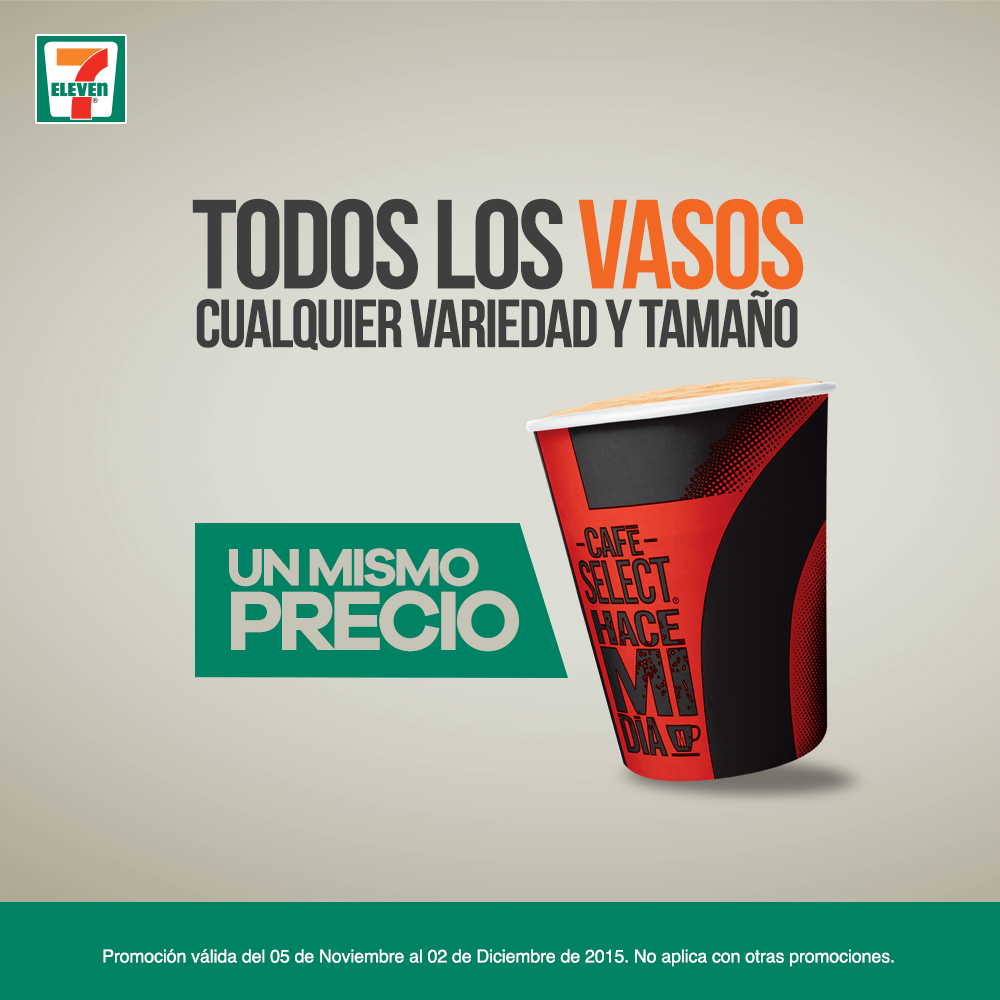 7ElevenMexico's tweet photo. ¡Excelente inicio de semana! Te esperamos con #CafeSelect a precio especial. https://t.co/eJleTjpXsE