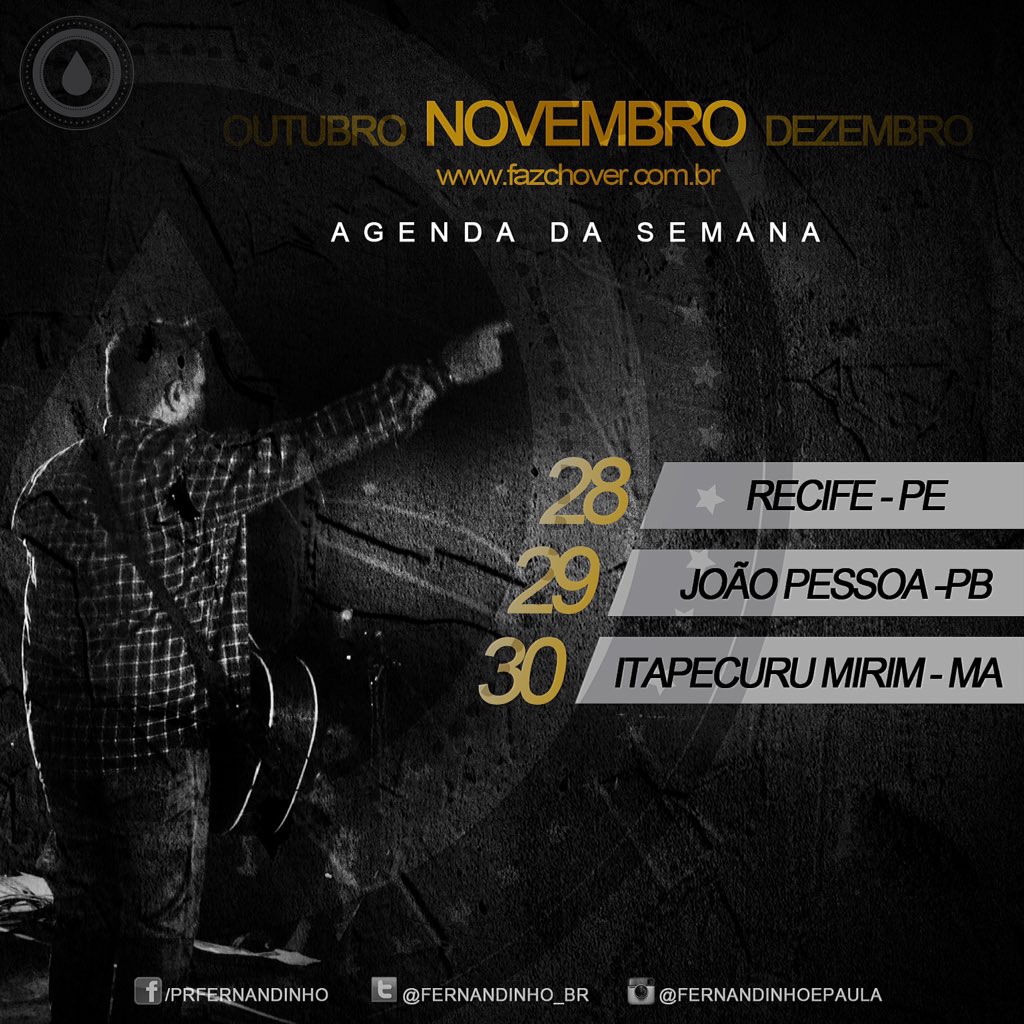 fernandinho_br's tweet photo. Boa tarde!! Nossa agenda da Semana!! EFC #agenda #fernandinhoepaula #cdGalileu https://t.co/nY0nK3AXYX