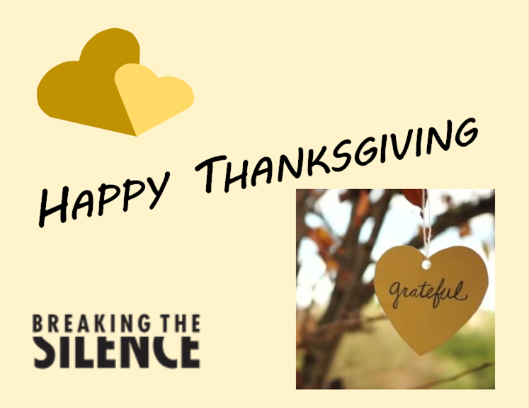 btscommunity's tweet photo. Happy Thanksgiving from your Breaking the Silence E-Board! Travel safe and eat lots of turkey. https://t.co/hOcywnW1Qw