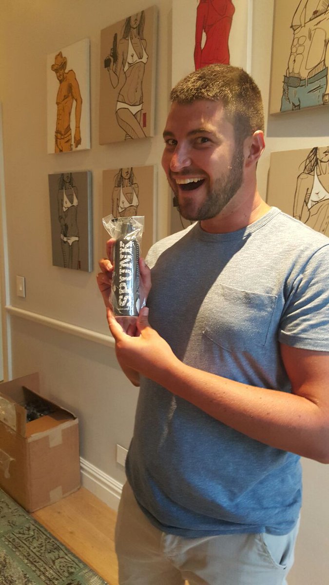 Spunk Lube SA's first customer.... look how happy and excited he looks! <a href="/SpunkLube/">SPUNK Lube</a> <a href="/MCQP/">MCQP</a>