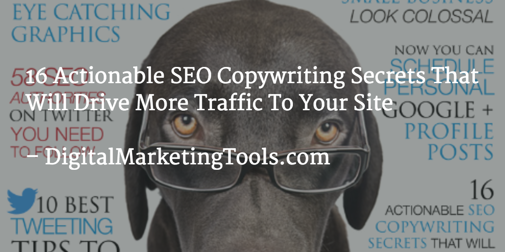 DigitalMktgTool's tweet photo. https://t.co/jciGN2IF2i

16 Actionable #SEO Copywriting Secrets - Drive More Traffic To Your Site!

@DigitalMktgTool https://t.co/ZfhYBZ0gCt