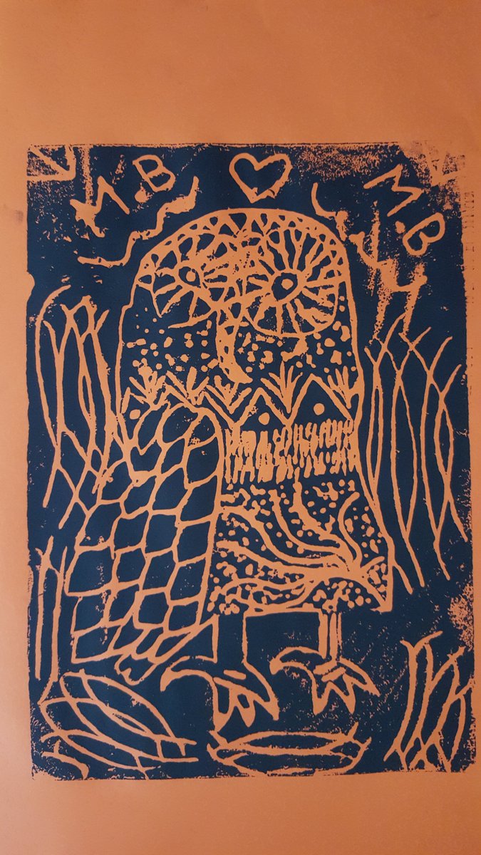 SmallHeathArt's tweet photo. @SmallHeathSch Year 7 press prints inspired by the work of #MarkHearld https://t.co/tD0Ke1I7Sf