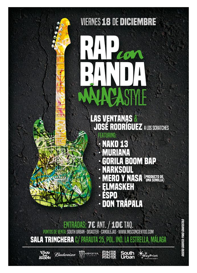 ¡<a href="/SalaTrinchera/">Sala Trinchera</a> acoge la Jam Session más urbana del año! flowfreaks.es/rap-con-banda-… <a href="/LasVentanas_/">Las Ventanas</a> <a href="/nakotrece/">NAkO13</a> @NARKSOUL
