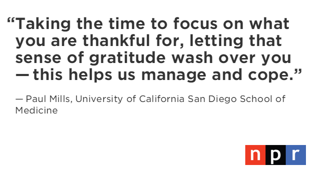 NPR's tweet photo. Research shows that feeling grateful can help the heart. @NPRHealth @MorningEdition
https://t.co/YZ909eAkf4 https://t.co/lLKzAG6UZW