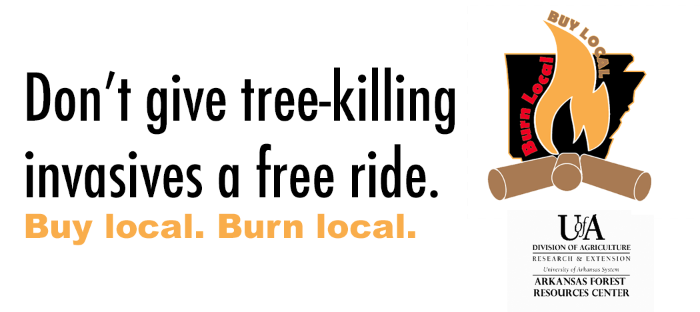 NWAPlantAgent's tweet photo. Buy local produce? why not buy local firewood? #prevent invasive #emeraldashborer from spreading in AR #burnlocal https://t.co/6ZXIJAqyly