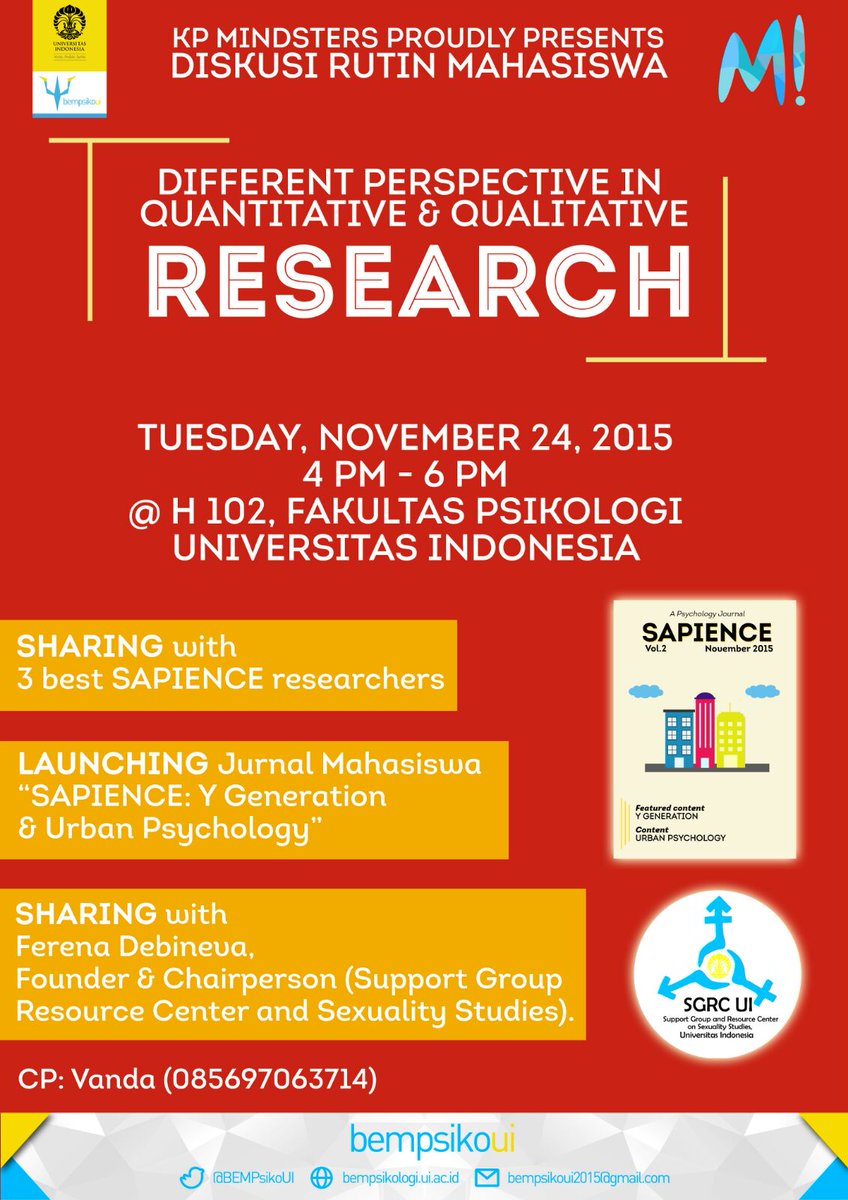 heyMindsters's tweet photo. IT'S TOMORROW!

Mindsters V.2 presents DIRUMAH (Diskusi Rutin Mahasiswa) + Launcing Jurnal Mahasiswa "SAPIENCE" https://t.co/7V3E9meO7c