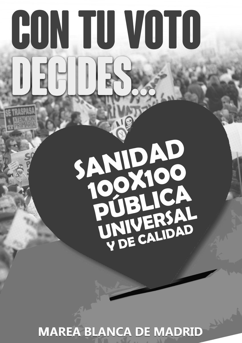 PATUSALUD's tweet photo. #ConTuVotoDecides @poveda_platafor @HospitaldeMstol @100x100publicos @SanidadEnLucha @sangrepublica @Hosp_Henares https://t.co/vBZKdUkEER