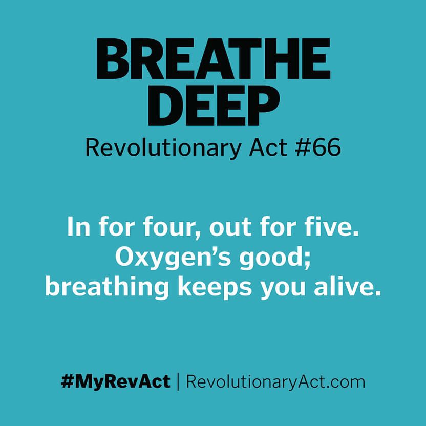 ExperienceLife's tweet photo. Breathing is centering. It draws your attention to the present moment. #myrevact https://t.co/VhnRCDdRz9
