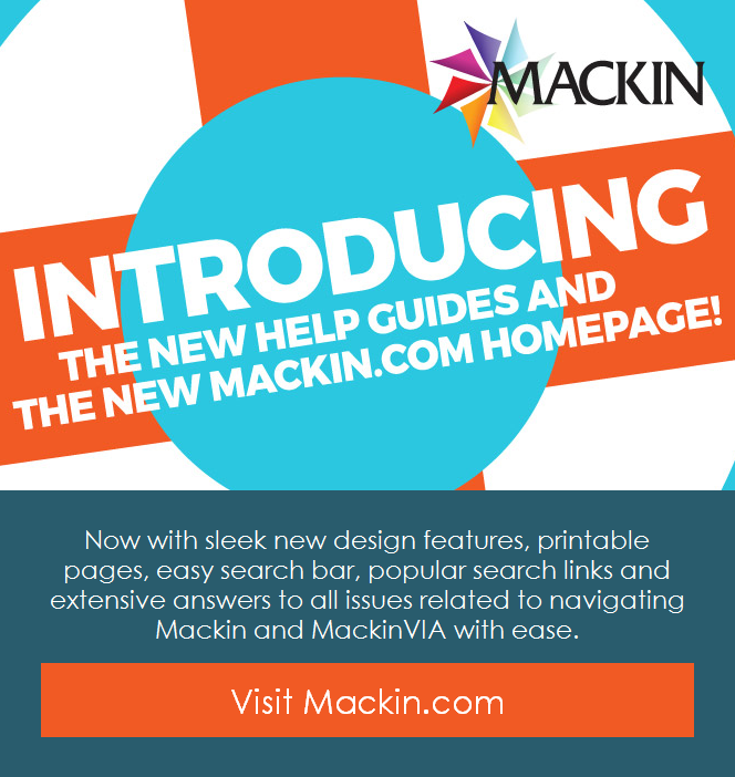 MackinLibrary's tweet image. If You haven't yet, Visit our New Homepage #Mackin &amp;amp; #MackinVIA #HelpGuides mackin.com/corp/index.php