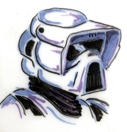 Day 7 - Biker Scout #drawwars2015, #ArtOfTheWhiteboard, #starwars