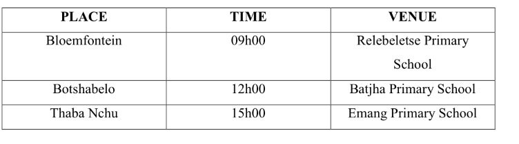 SPORTandREC_RSA's tweet photo. MEDIA ALERT: To leave a lasting #SASA2015 legacy for FS, tomorrow SRSA runs a #MinisterialOutreachProgramme ----> https://t.co/PU7IgPQYil