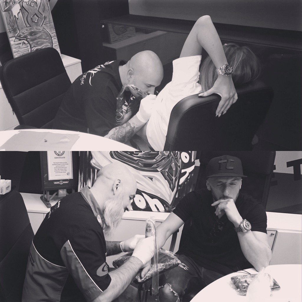 So this is what happend yesterday.. 😇 *no no, we didn't get matching tattoos* <a href="/AlleTattoo/">Alle Tattoo</a>