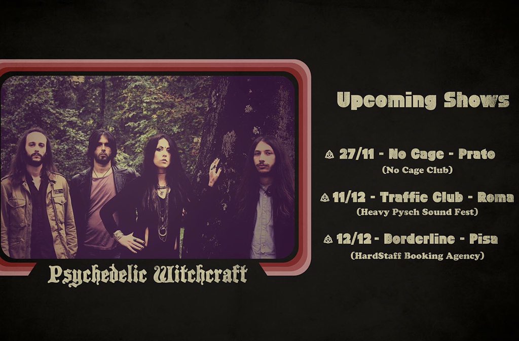 PsychWitchcraft's tweet photo. Upcoming shows !!! https://t.co/eSQW5fdeGI