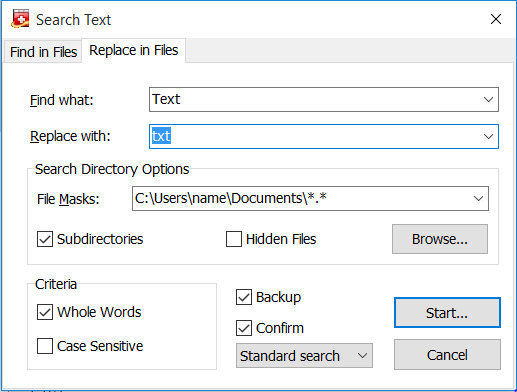 FookesSoftware's tweet photo. Tip of the day: Find and replace text in unopened text files on your hard drive with #NoteTab. Simply press Ctrl + D https://t.co/zbOqxUbuY6