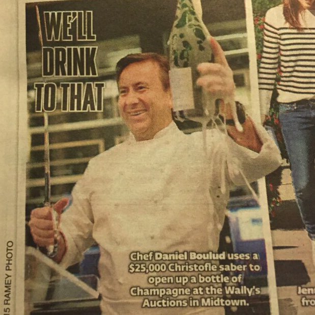 WallysAuction's tweet photo. Thanks for the memory @nypost! @lafetenyc @DanielBoulud @ChristoflePR @RaphaBereche https://t.co/sNnr8c1h21