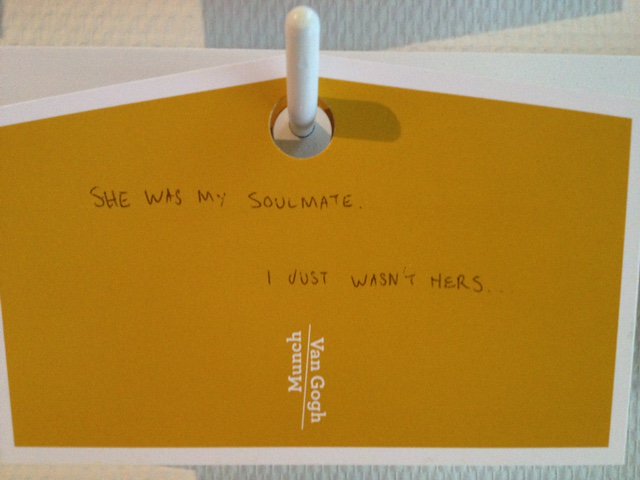 Visitors of #MunchVanGogh were asked to share their thoughts, just like Munch &amp; Van Gogh did bit.ly/1NdyhkP