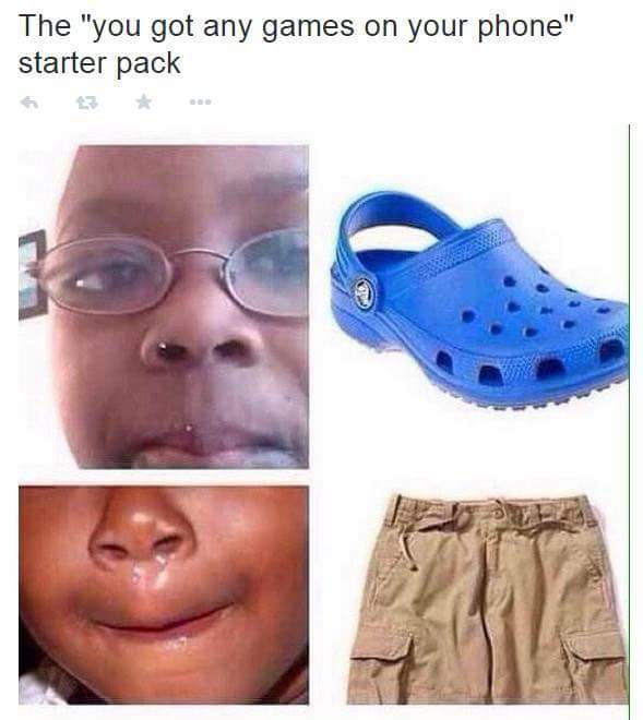Lol I'm dead. #starterpack