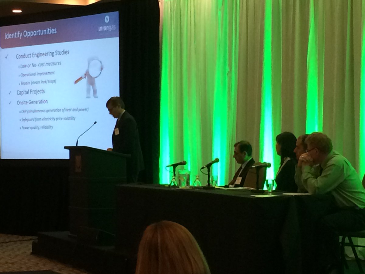 CME_Ont's tweet photo. @UnionGas Industrial Markets Manager Mark Glasier speaking to attendees re Cap & Trade #Energy2015 #capandtrade https://t.co/hRqFwkYB7A