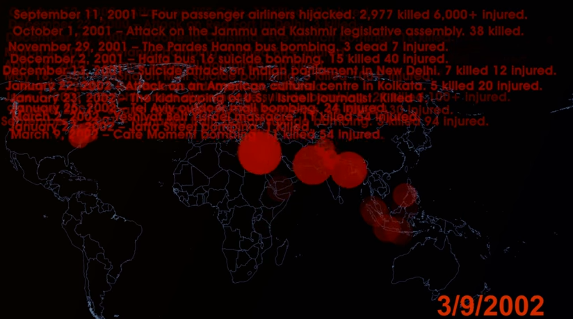 Islamist terrorist attacks 1980's to November 2015. Time-lapse. youtube.com/watch?v=wQJshx…