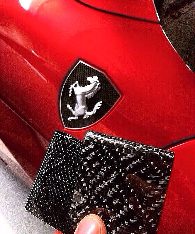 carbonfbrwallet's tweet photo. Wasp and rook #carbonfiber #moneyclips with the #ferrari #downtown https://t.co/fyPc4W71Ut #everydaycarry #edc https://t.co/y8xKqDsLYY